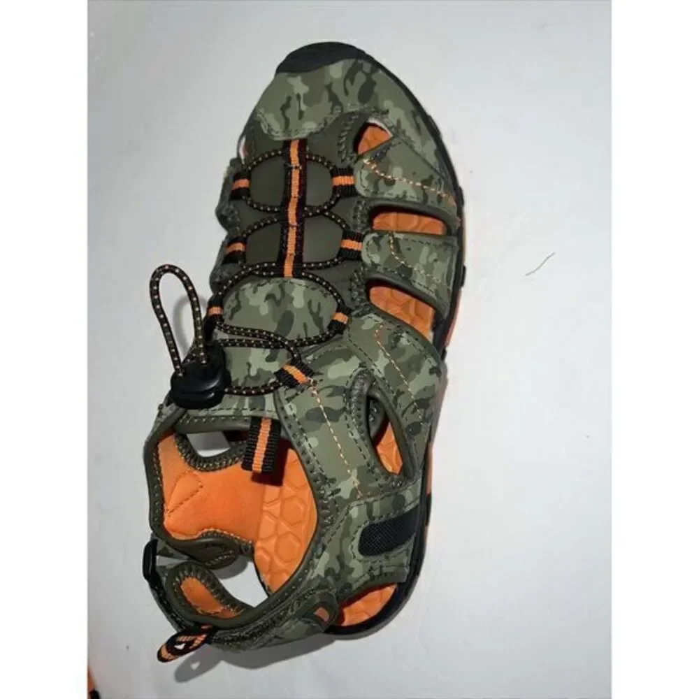 There A Bouts Cascade Strap Kids‎ Camo Sandal Shoe Size 5